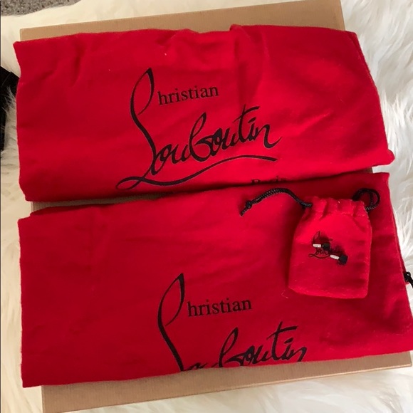 ❌SOLD❌ Christian Louboutin Pappillo Boots 100mm - Picture 5 of 8